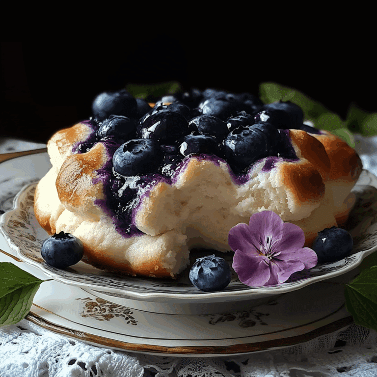 Blueberry Fluffy Cottage Cheese Cloud Bread