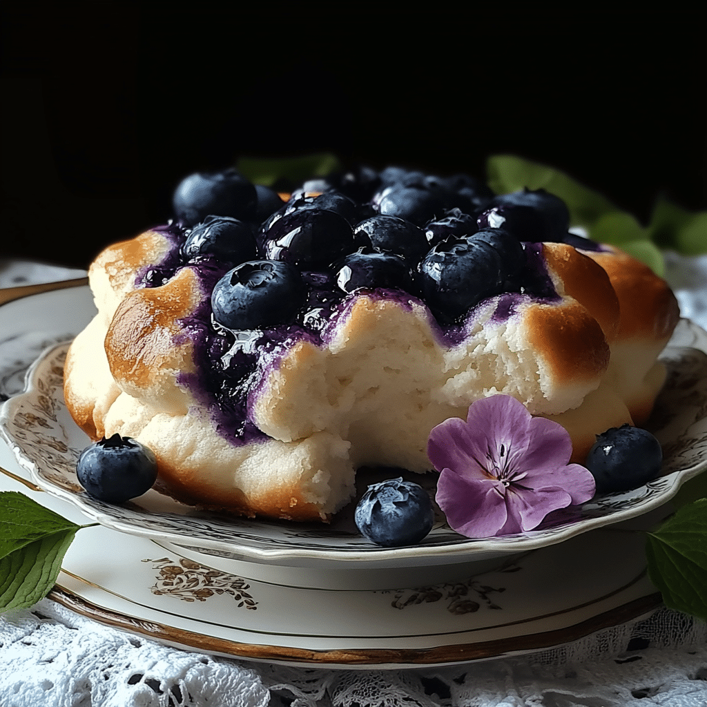 Blueberry Fluffy Cottage Cheese Cloud Bread