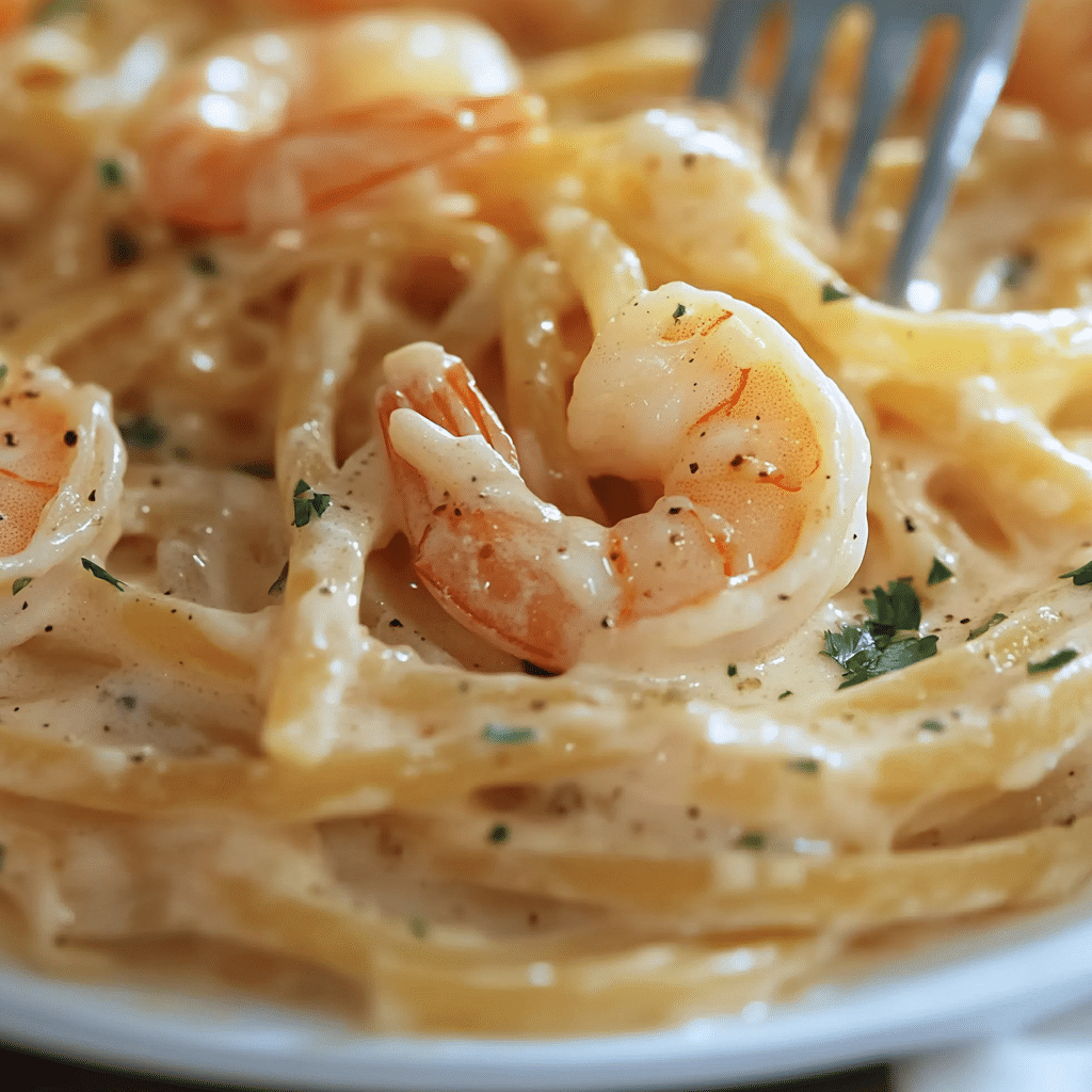 Creamy Garlic Shrimp Pasta