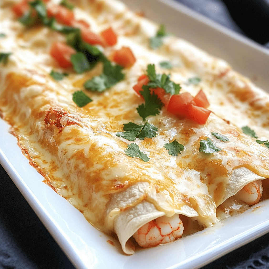 Creamy Shrimp Enchiladas