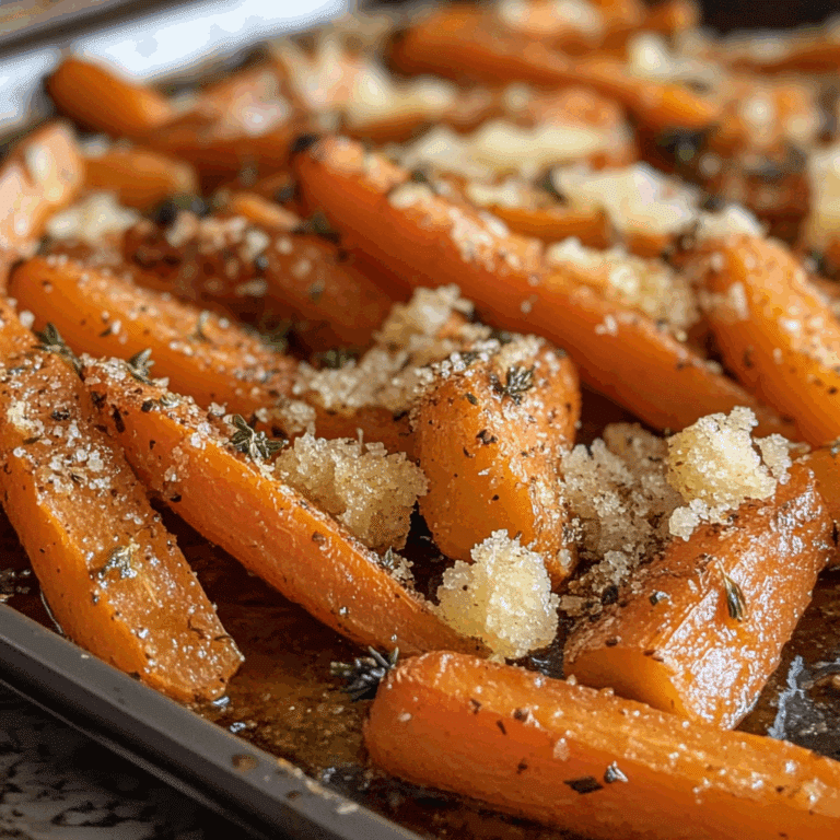 Parmesan Garlic Roasted Carrots