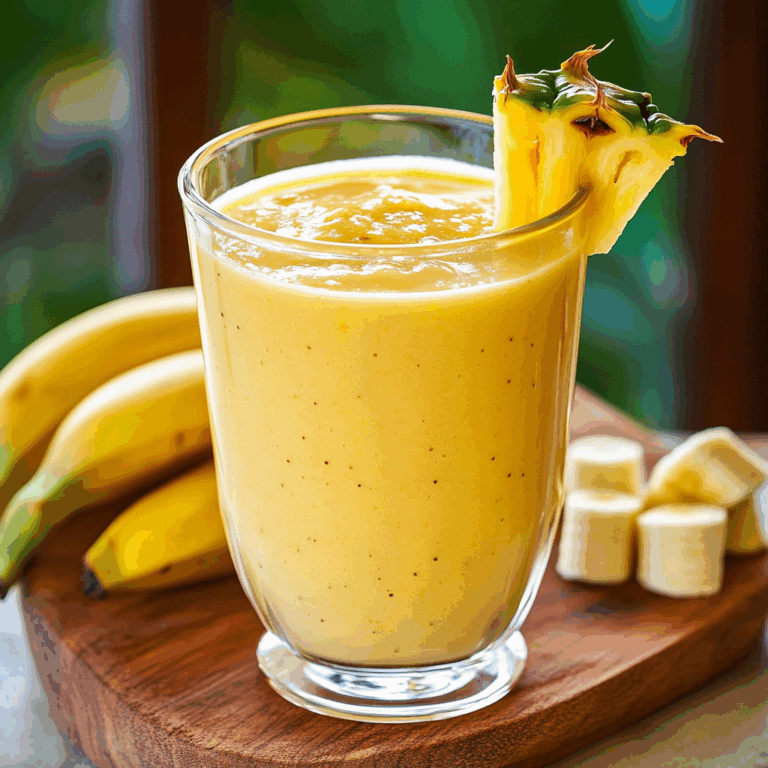 Pineapple and Banana Smoothie