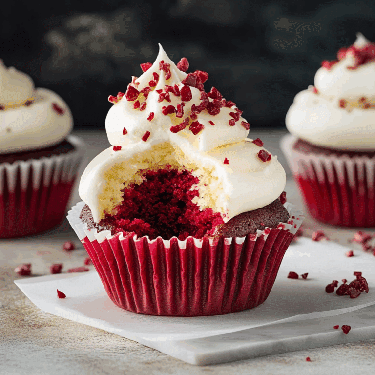 Red Velvet Cheesecake Cupcake