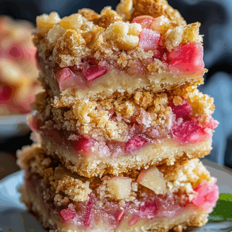 Rhubarb Dream Bars