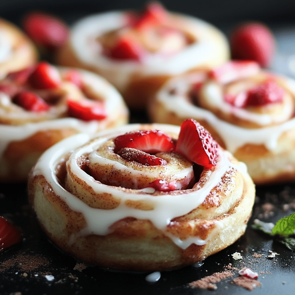 Strawberry Cinnamon Rolls