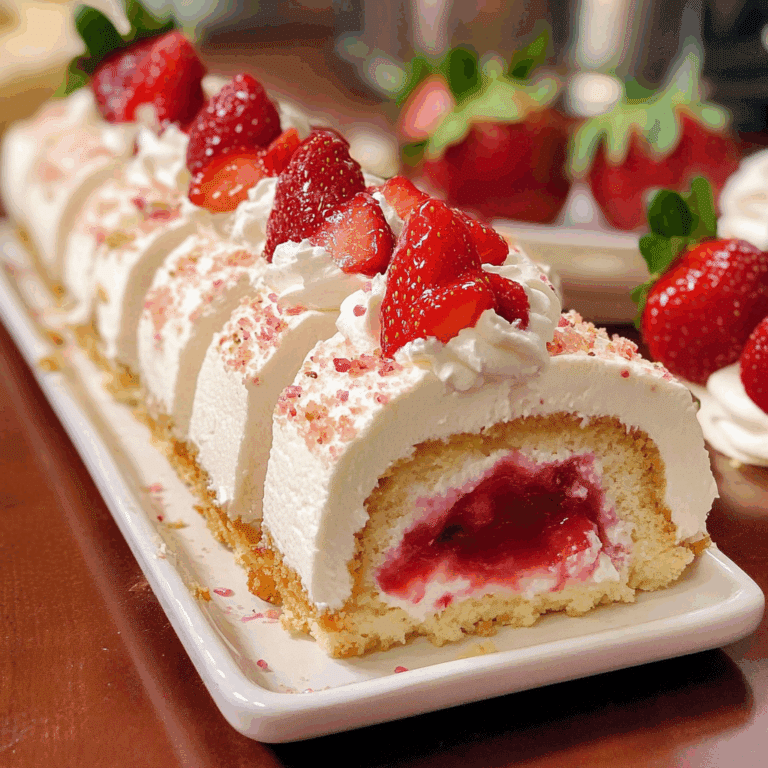 Sweet Strawberry Shortcake Cheesecake Rolls