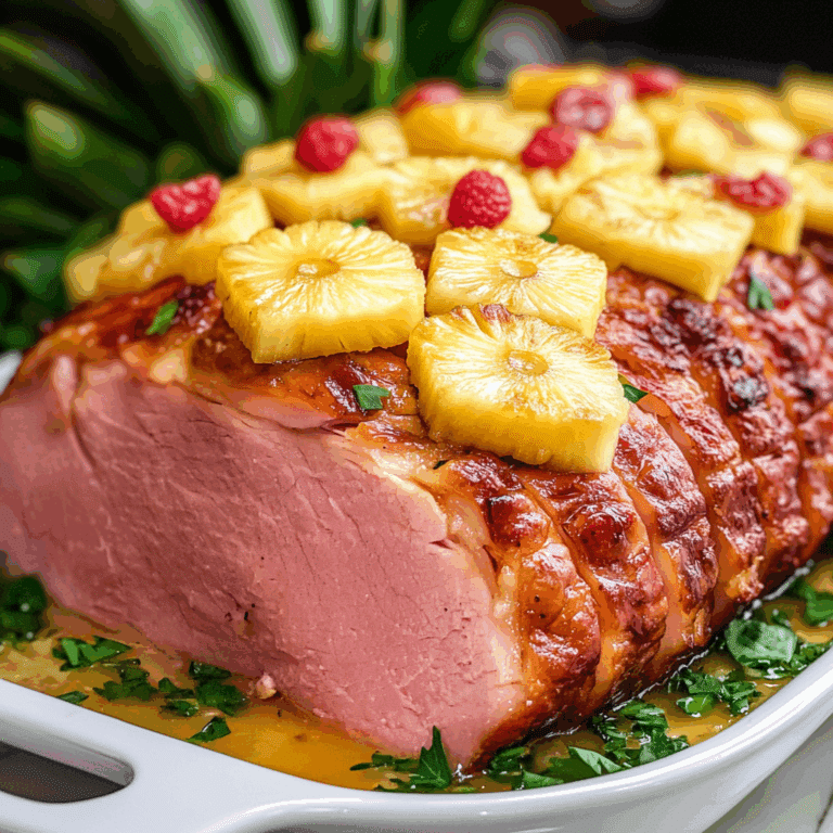 Baked Ham with Pineapple