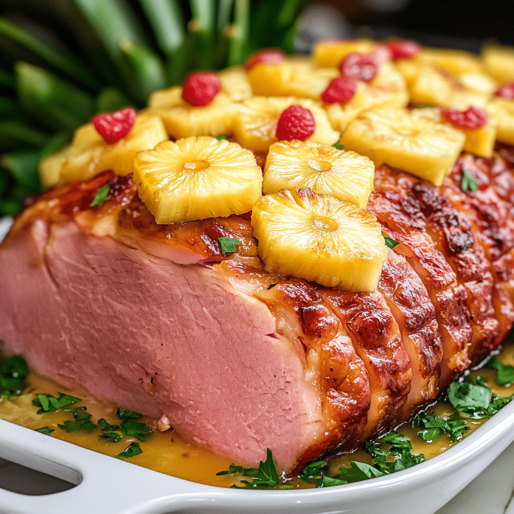Baked Ham with Pineapple