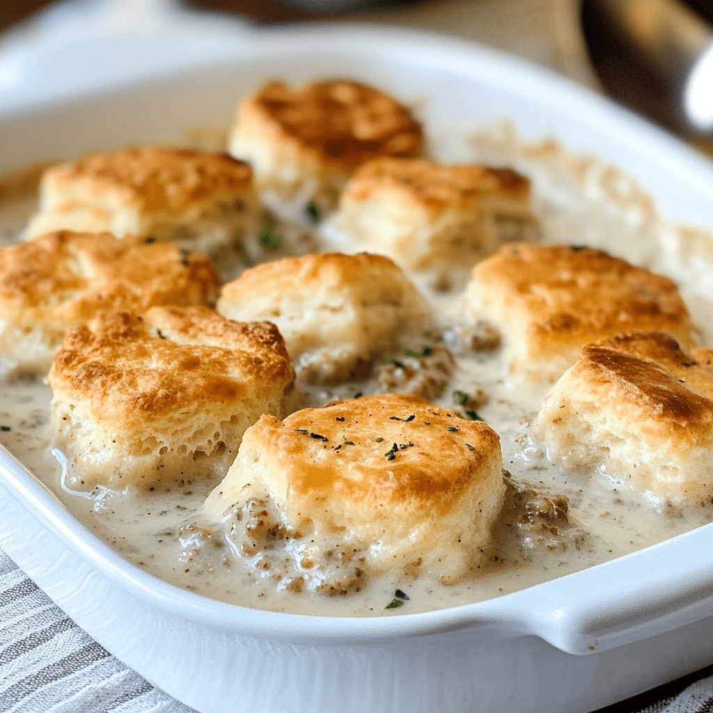 Biscuits & Gravy Casserole