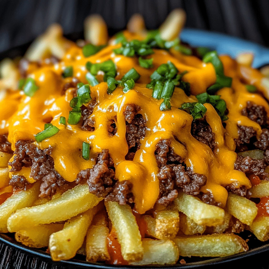 Cheesy Loaded Beef Fries
