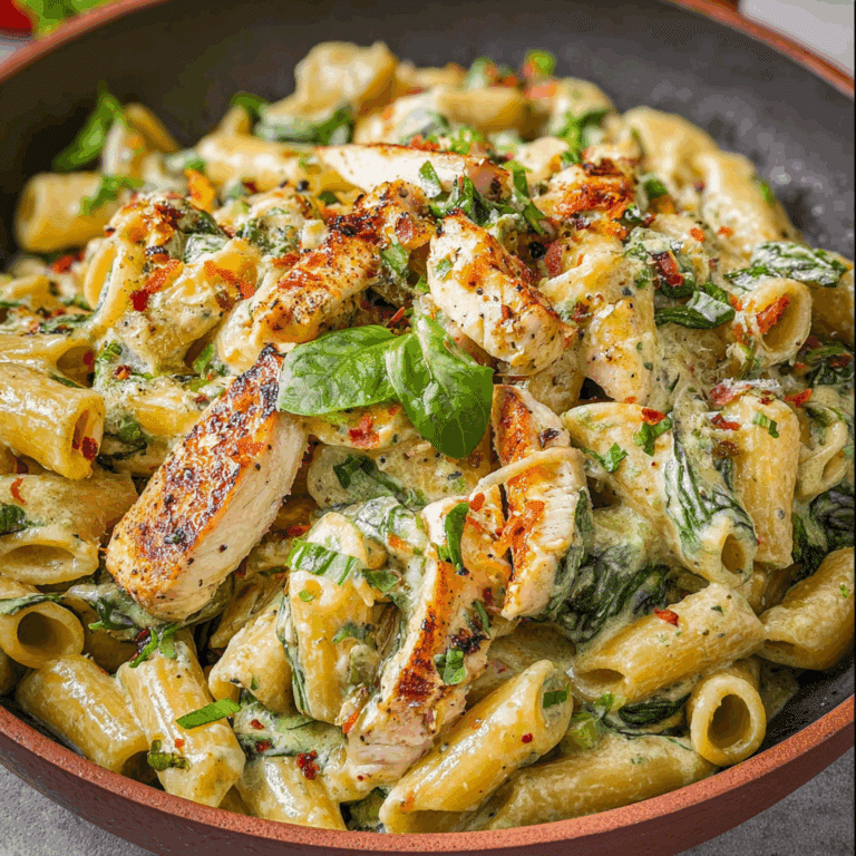 Chicken and Spinach Pasta
