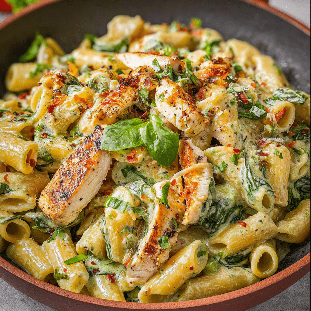 Chicken and Spinach Pasta