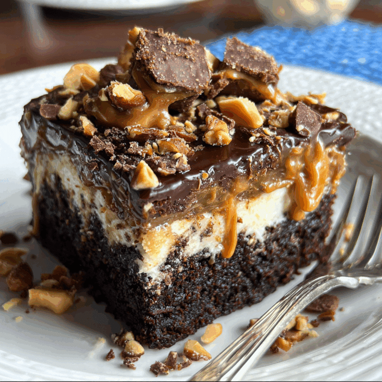 Chocolate Peanut Butter Poke Cake