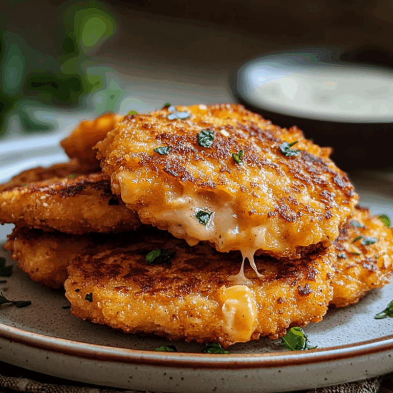 Crispy Cheesy Chicken Ranch Patties