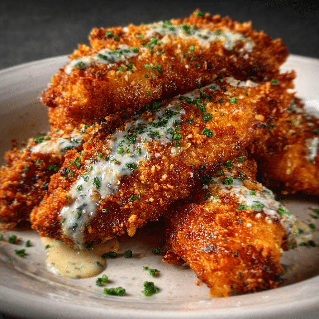 Crispy Parmesan Ranch Chicken Tenders