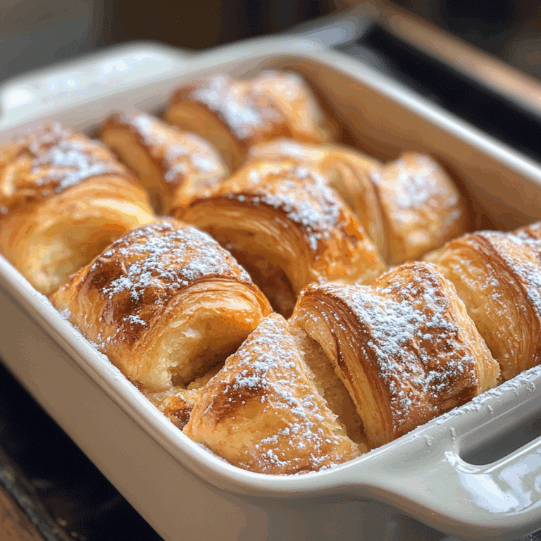 French Toast Casserole with Croissants