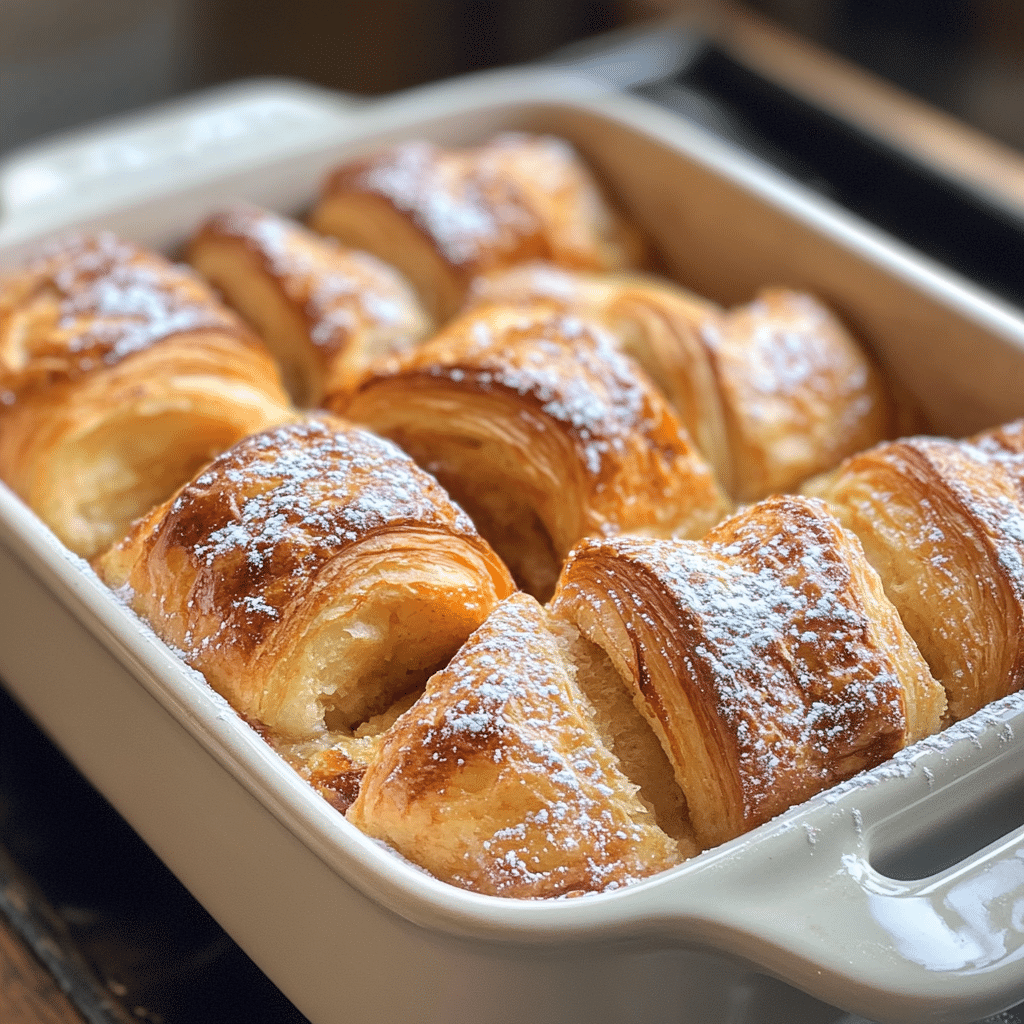 French Toast Casserole with Croissants
