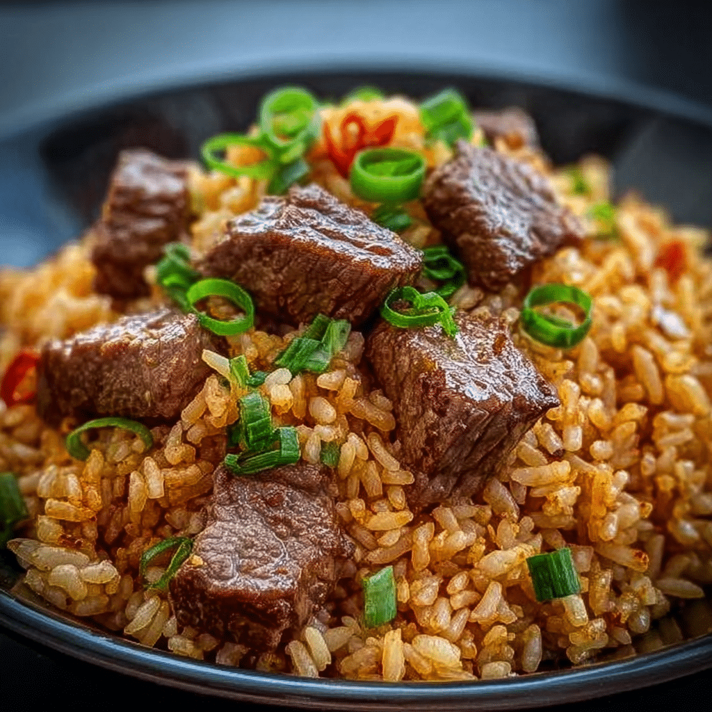 Garlic Butter Steak Fried Rice