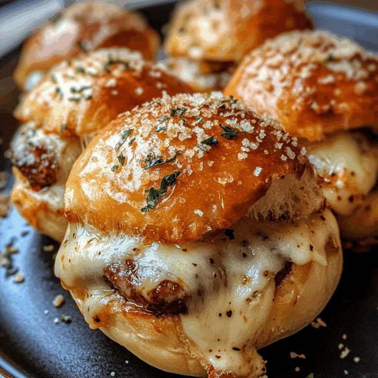 Garlic Parmesan Cheeseburger Bombs