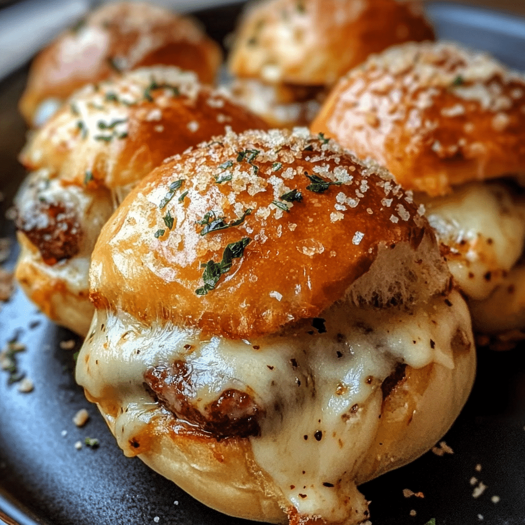 Garlic Parmesan Cheeseburger Bombs