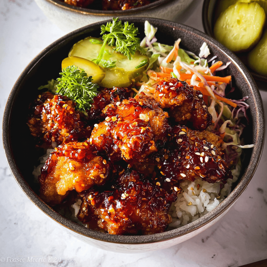 Hot Honey Chicken Bowls