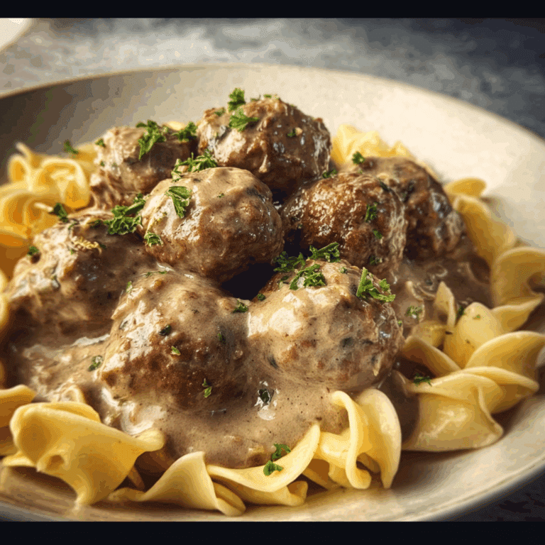 Meatball Stroganoff