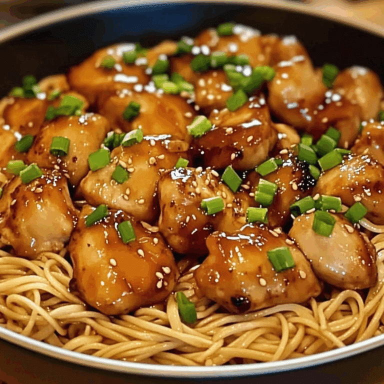 One-Pot Honey Garlic Chicken and Noodles
