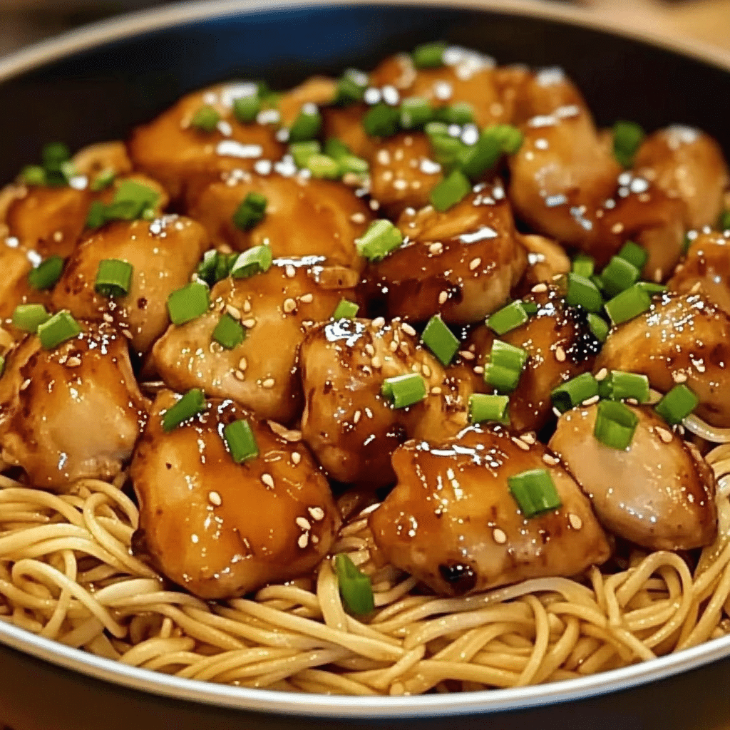 One-Pot Honey Garlic Chicken and Noodles