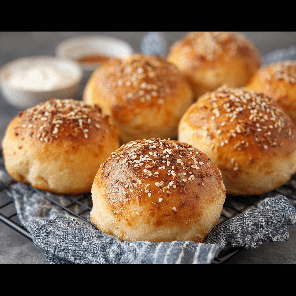 Quick Cottage Cheese Buns