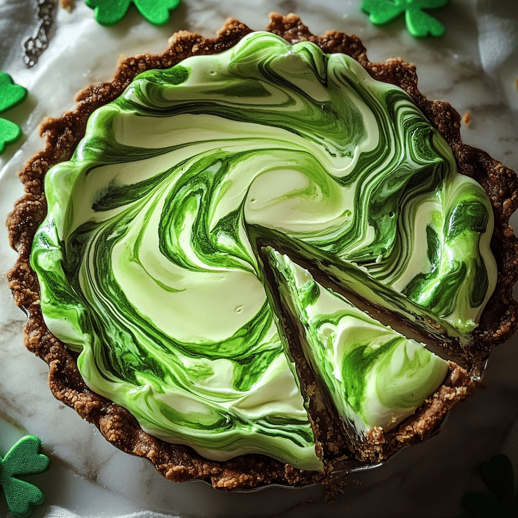 Shamrock Swirl Pie