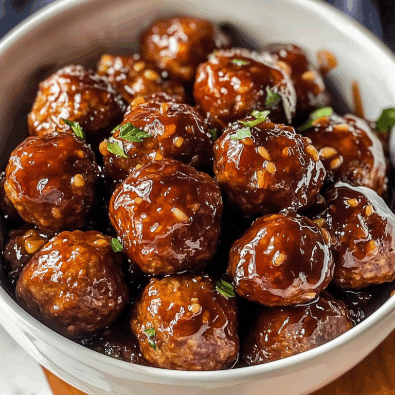 Slow Cooker Honey Garlic Meatballs