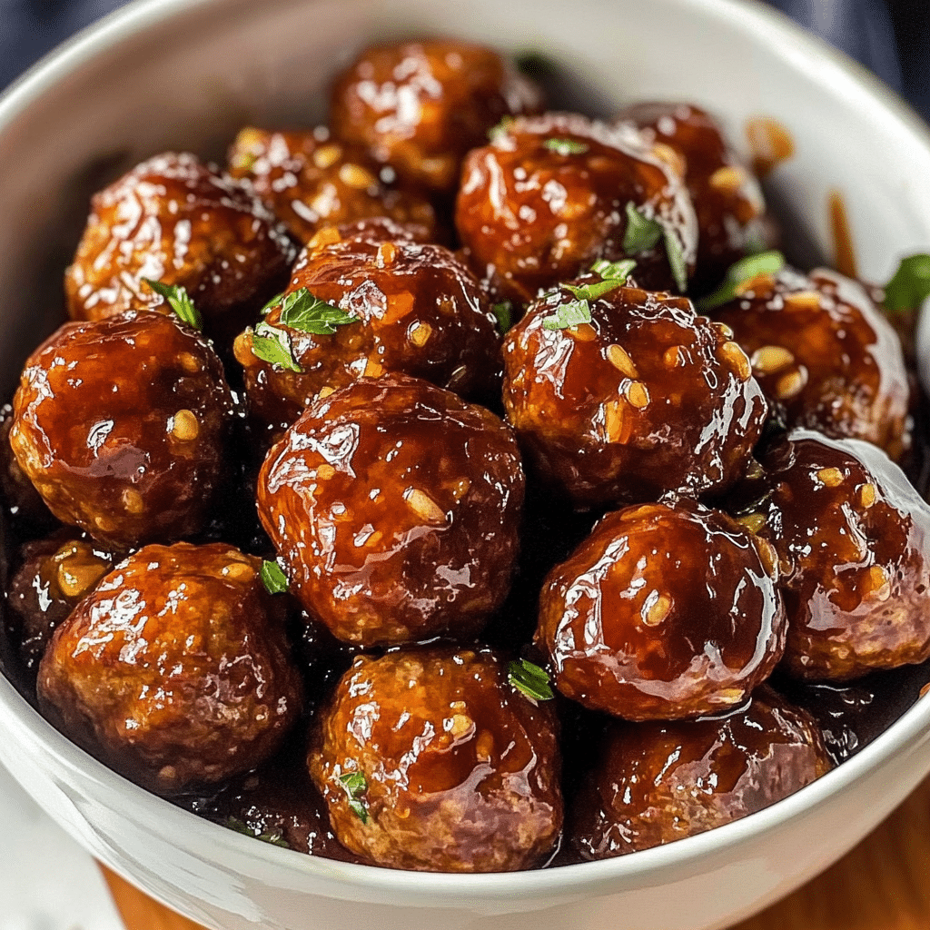 Slow Cooker Honey Garlic Meatballs