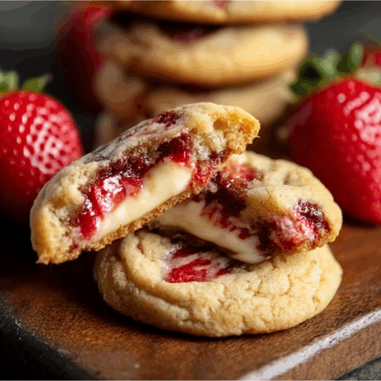 Strawberry Cheesecake Stuffed Cookies