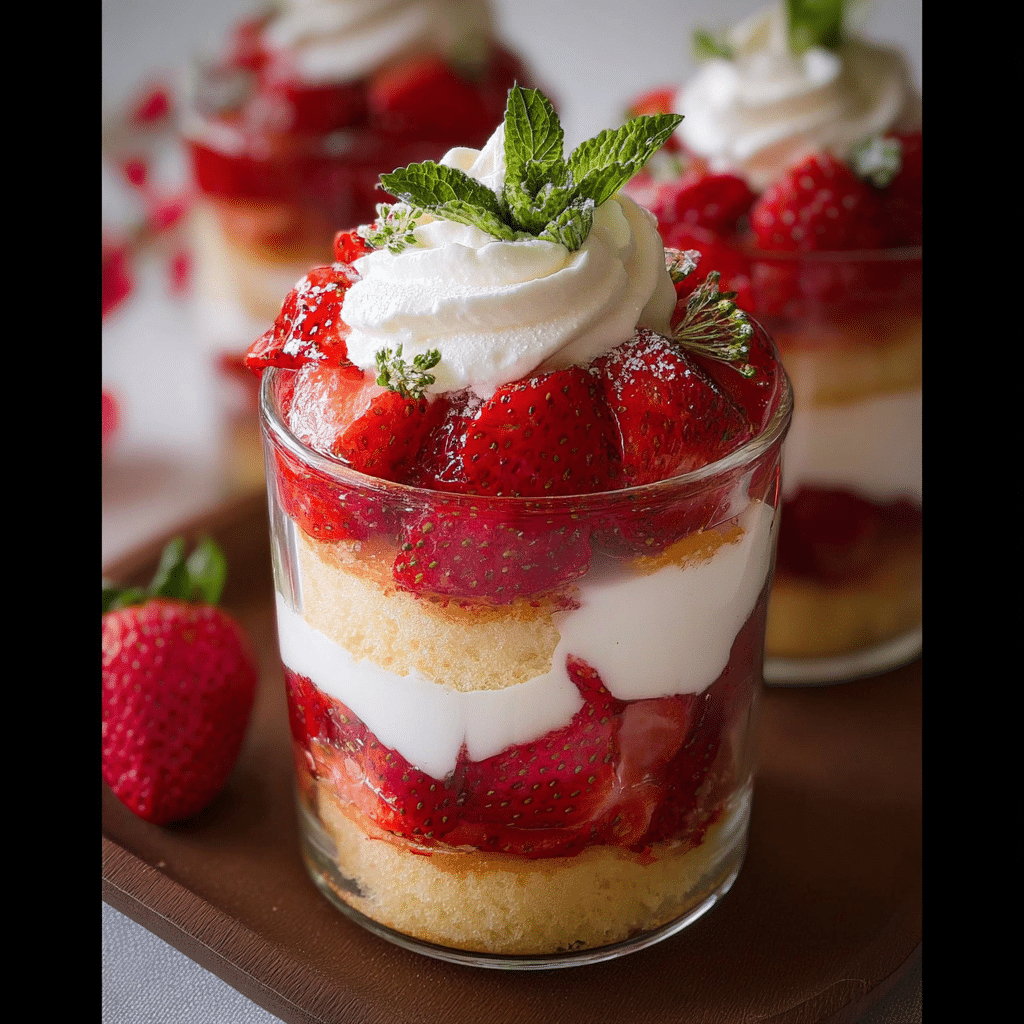Strawberry Shortcake Trifles