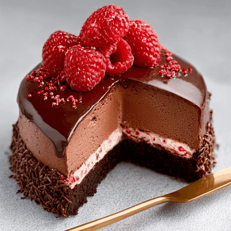 Chocolate Raspberry Mousse Cake