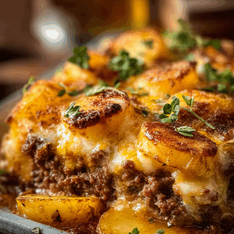 Hamburger & Potato Casserole