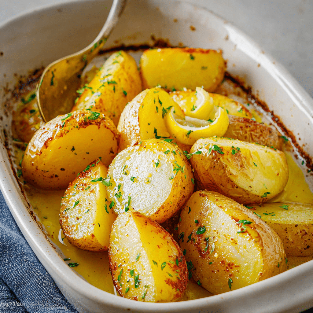 Lemon Greek Potatoes