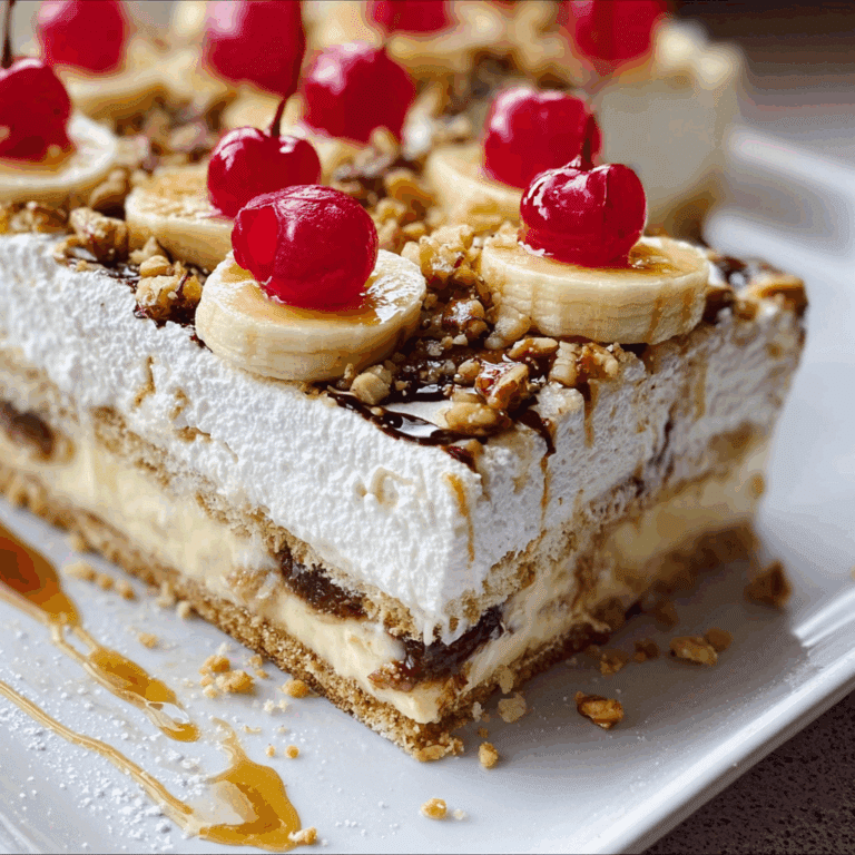 No-Bake Banana Split Cake