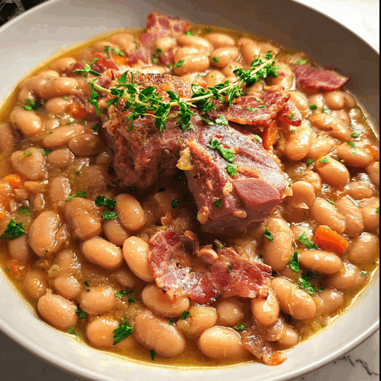 Beans Cooked with Ham Hock
