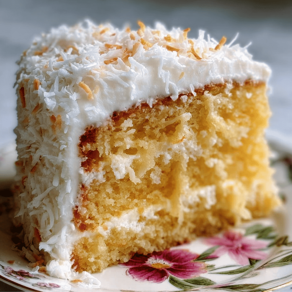 Coconut Cake with 7-Minute Frosting