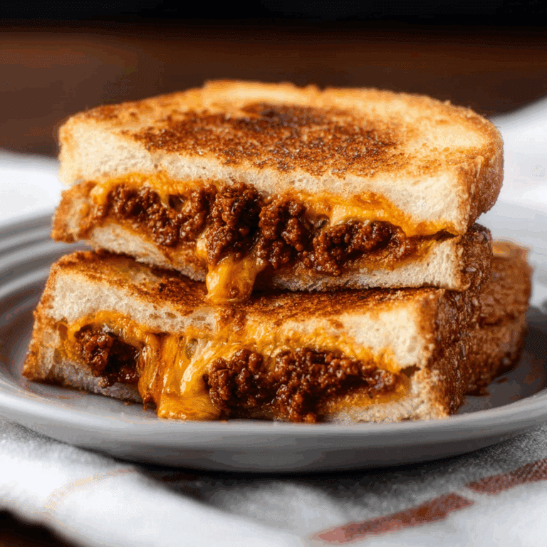 Sloppy Joe Grilled Cheese