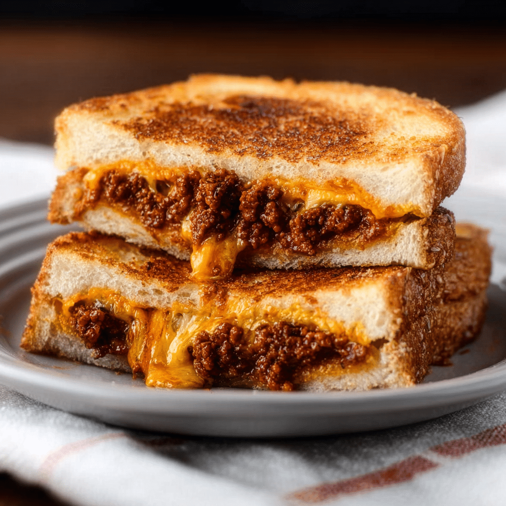 Sloppy Joe Grilled Cheese