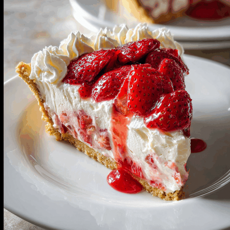 Strawberry Cream Pie To Die For