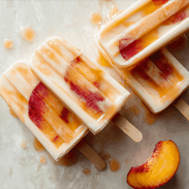 3-Ingredient Peach Creamsicles