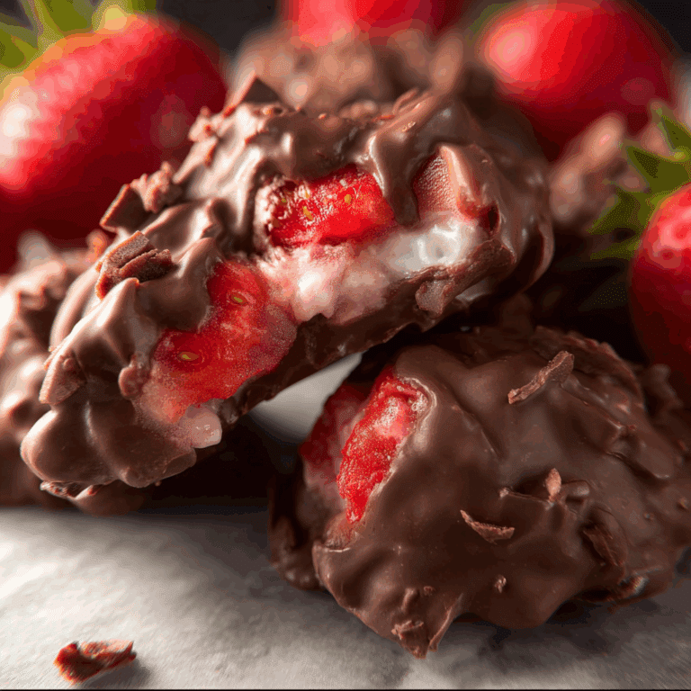 Chocolate Strawberry Yogurt Clusters