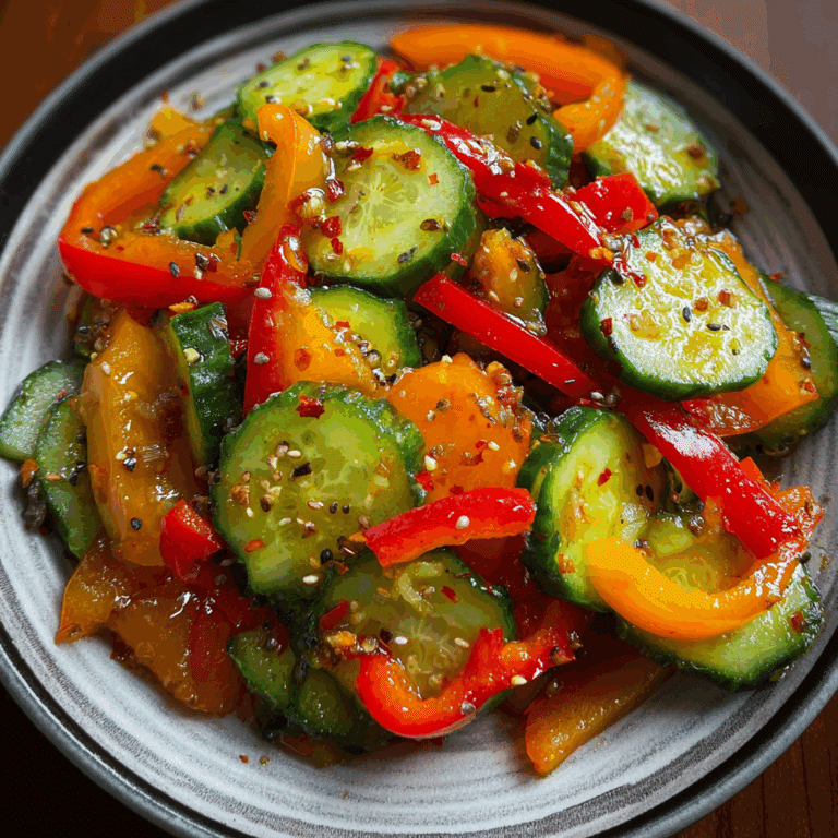 Cucumber & Sweet Pepper Salad