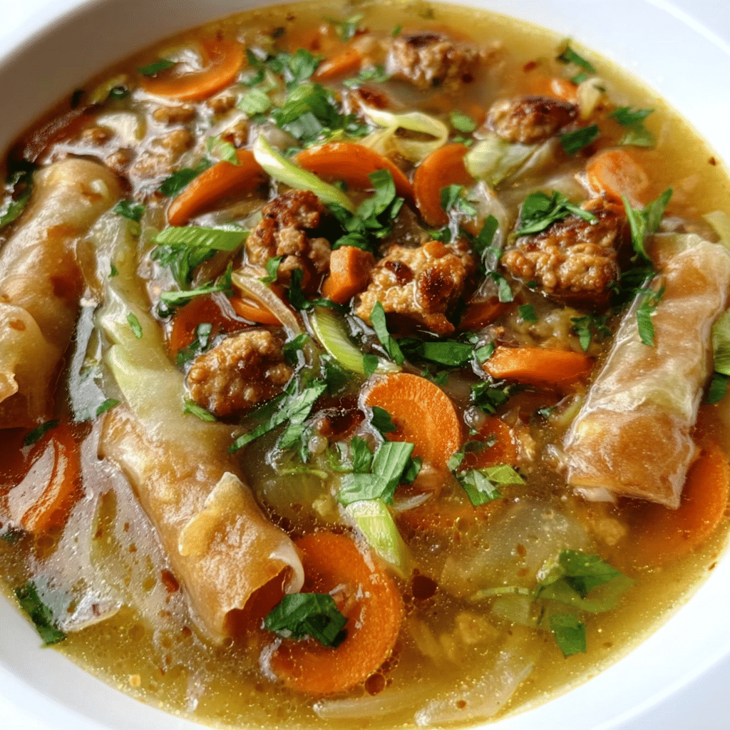 Gluten-Free Egg Roll Soup