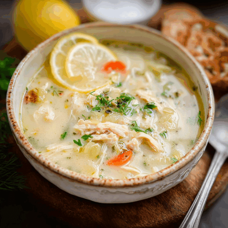 Greek Lemon Chicken Soup