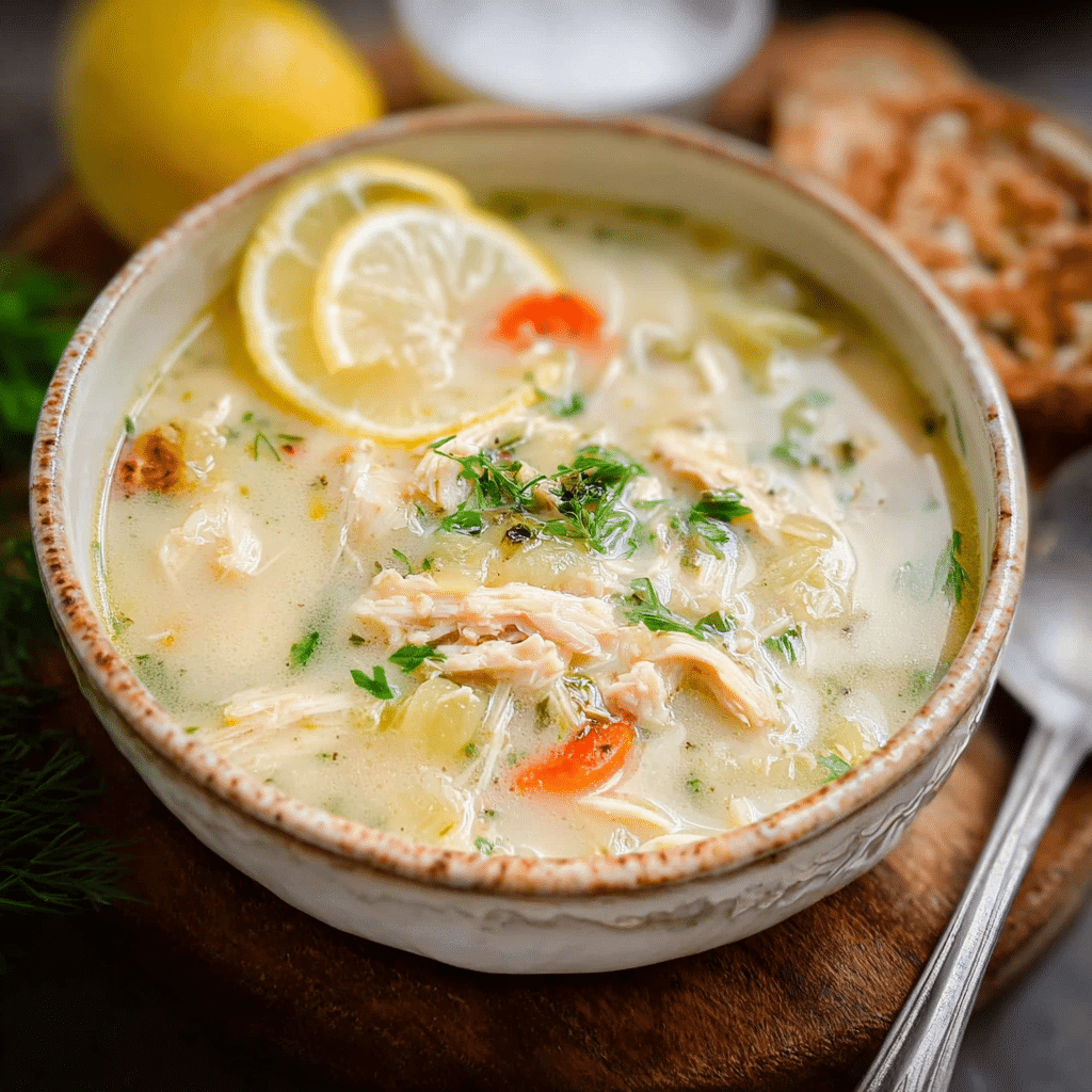 Greek Lemon Chicken Soup