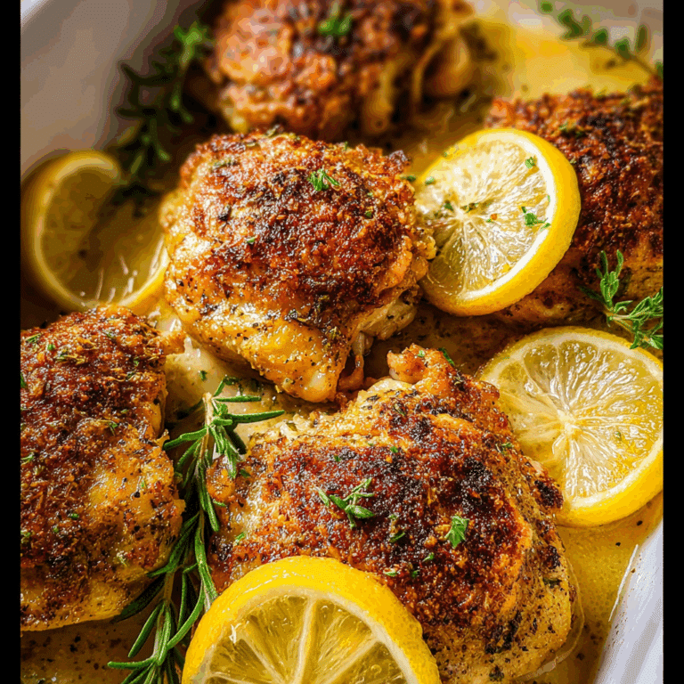 Greek Lemon Chicken Thighs